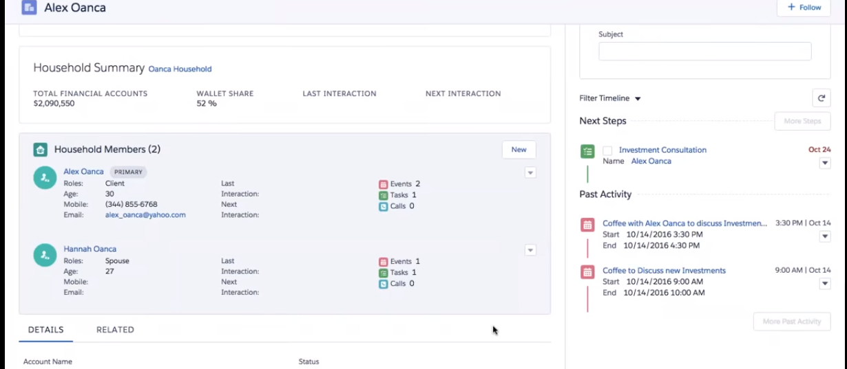 Salesforce Financial Cloud