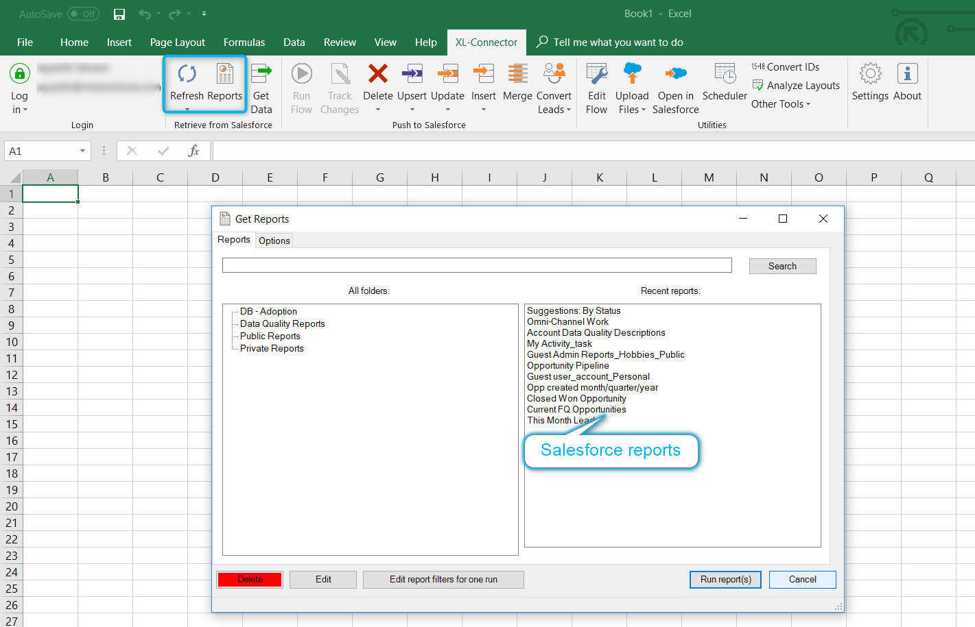 Salesforce XL-Connector