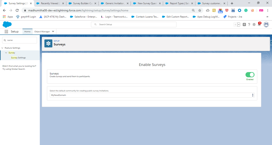 Salesforce Survey