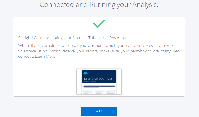 salesforce optmizer