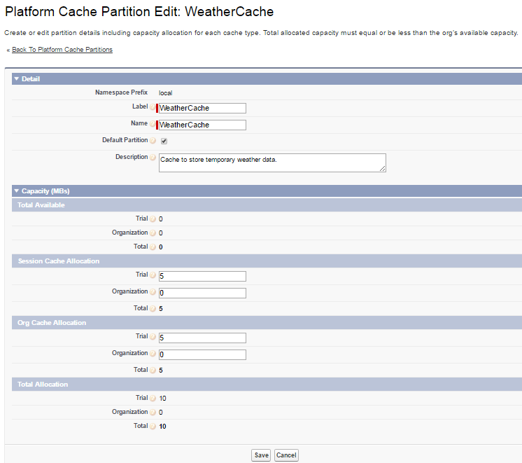 Platform Cache