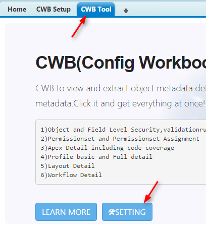 configuration workbook Salesforce