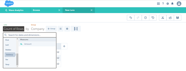 lenses in wave analytics