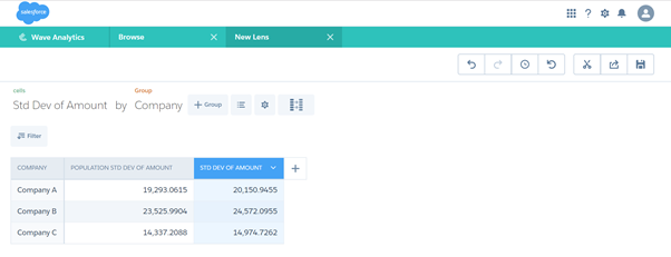 lenses in wave analytics