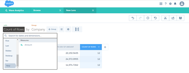 lenses in wave analytics