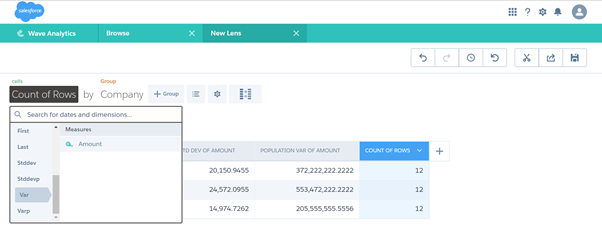 lenses in wave analytics