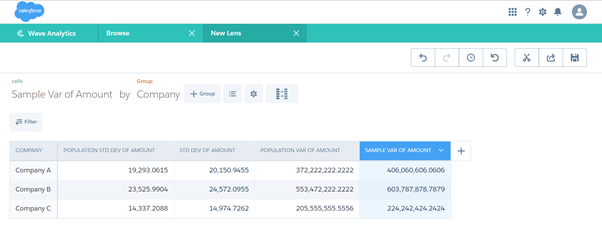 lenses in wave analytics