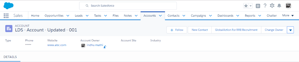 salesforce lightning data service