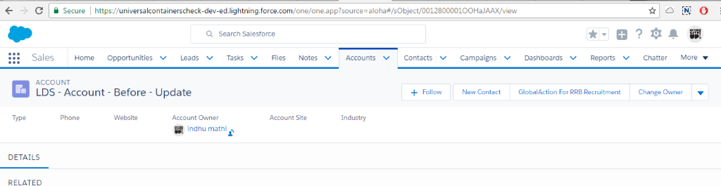 salesforce lightning data service