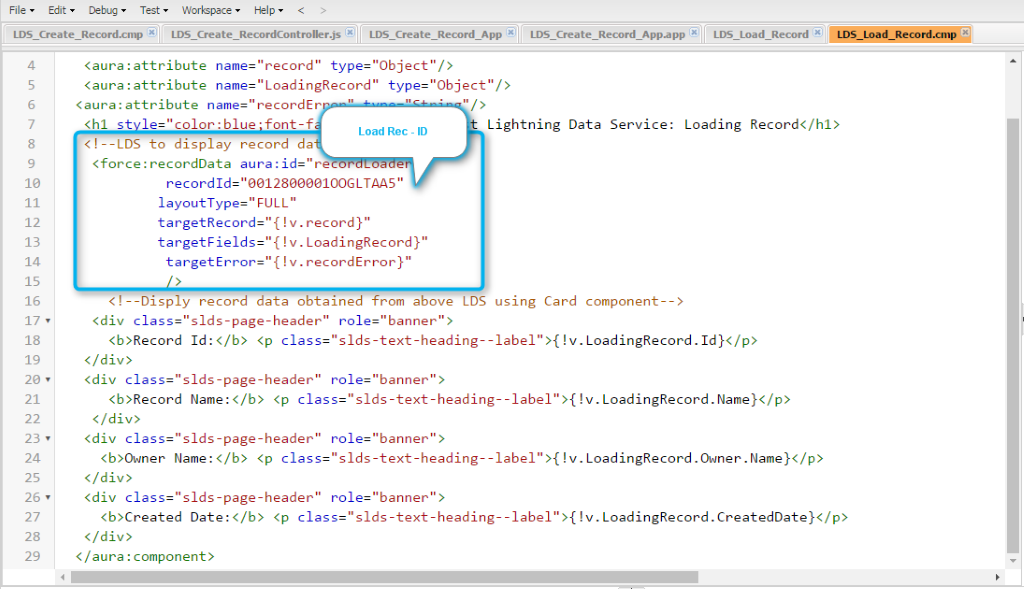 lightning data service salesforce