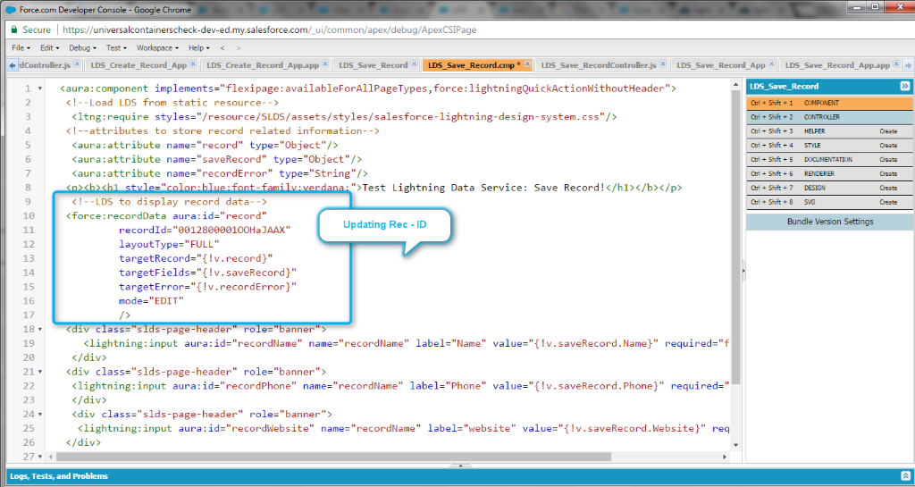 ightning data salesforce