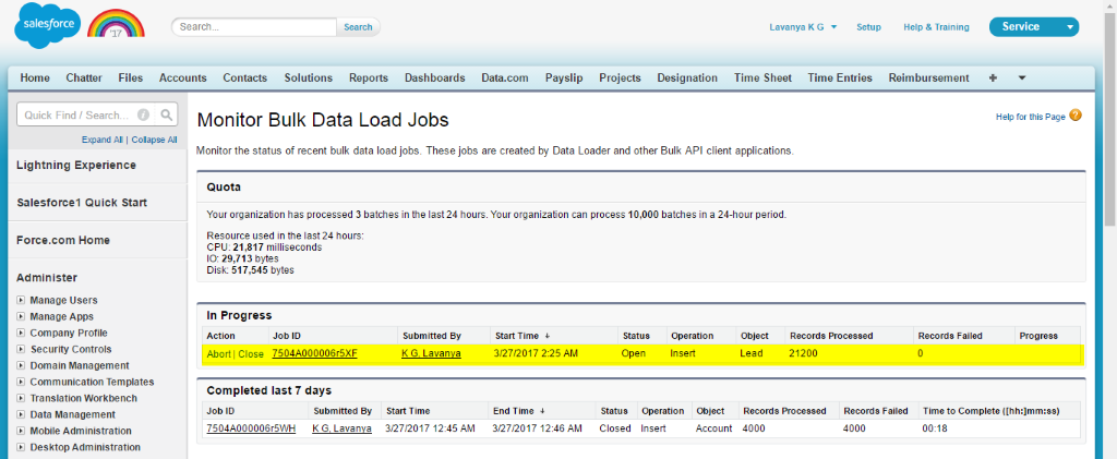 testing scheduled actions