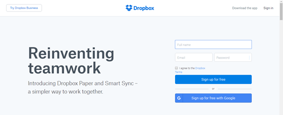 dropbox access