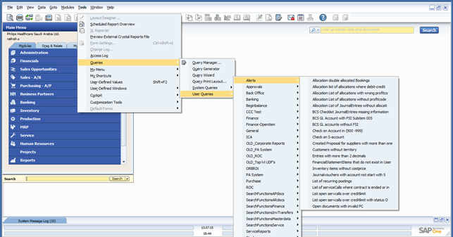 SAP overview