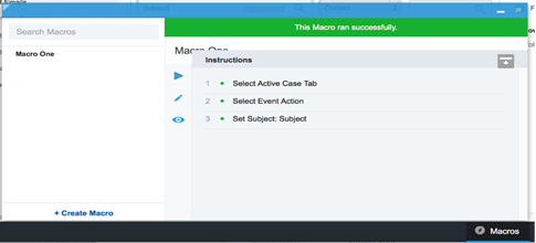 service cloud macros