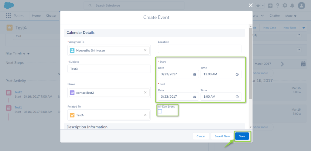 salesforce calendar view