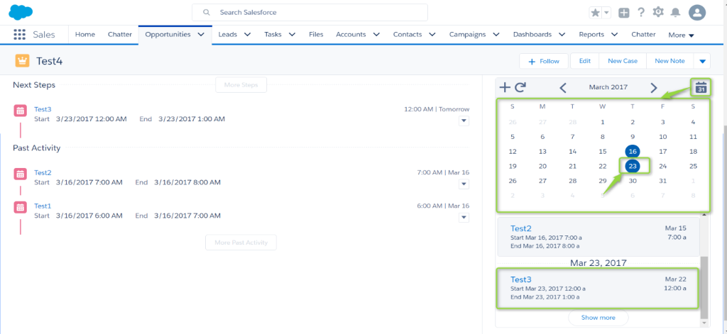 salesforce calendar view