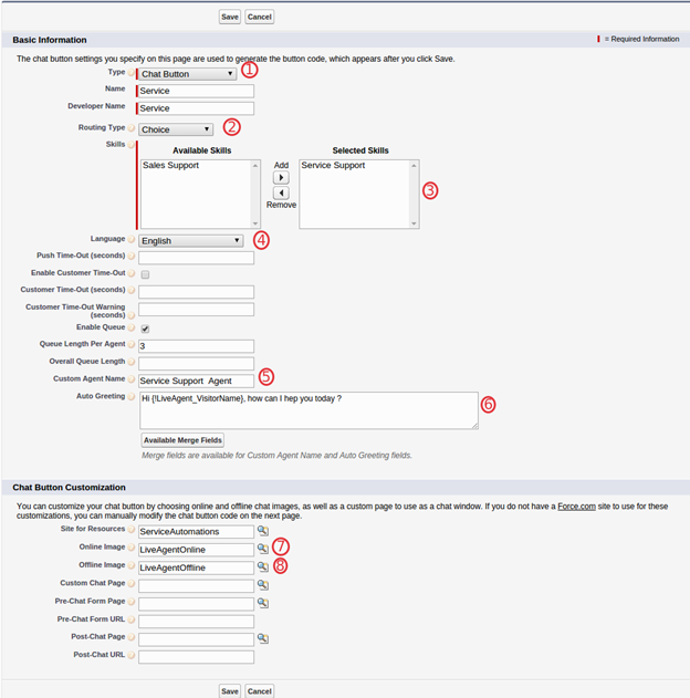 salesforce live agent features