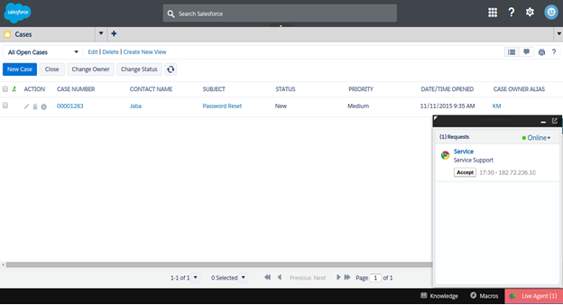 salesforce live agent features