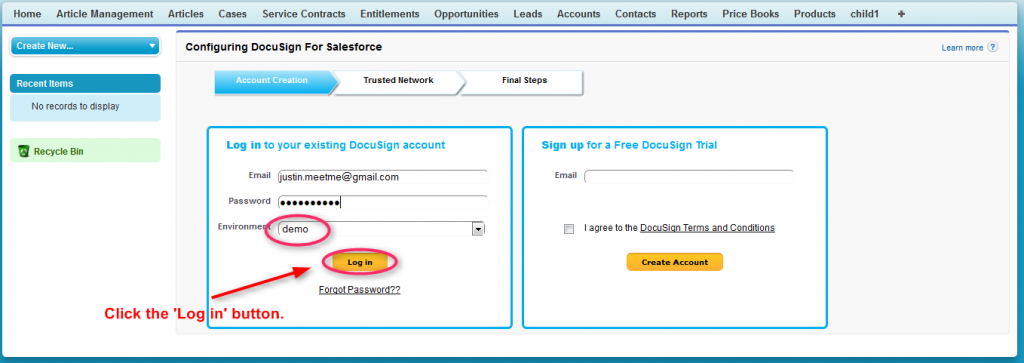 docusign salesforce integration