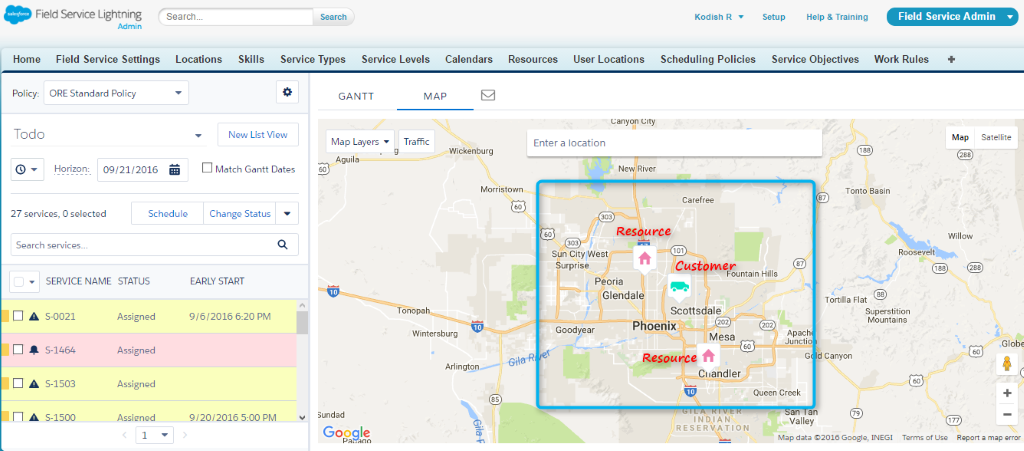 salesforce field service lightning