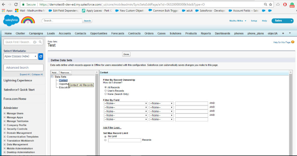 salesforce offline mode