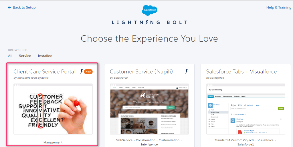 lightning bolt solutions Salesforce