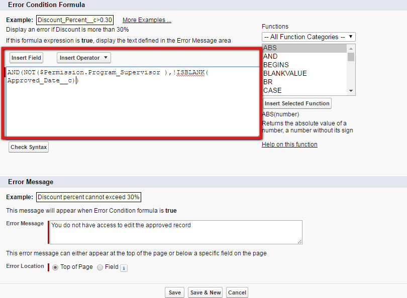 custom permissions in salesforce