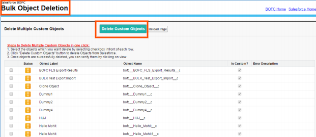 bulk object field creator