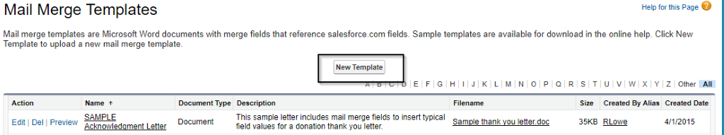 Mail Merge in word