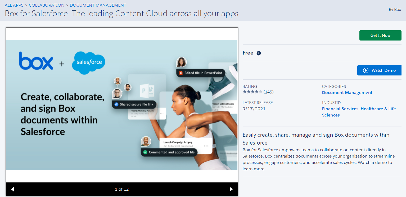 Overview of Box integration with Salesforce MST Solutions