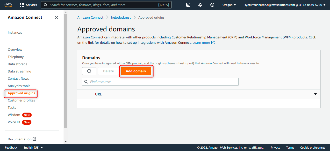 Amazon Connect Integration with Salesforce