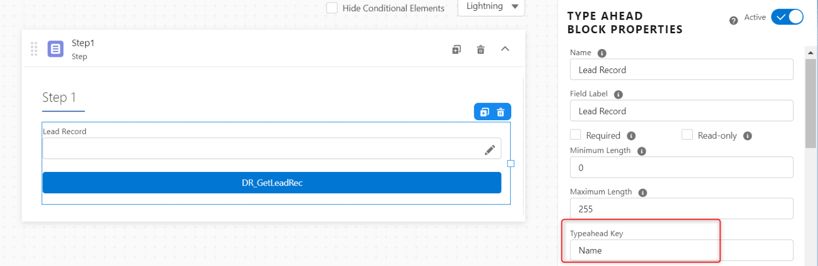 Type Ahead block in Omniscript MST Solutions